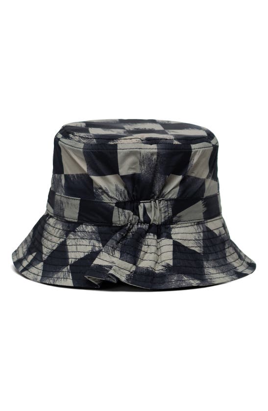 Herschel Supply Co Beach Bucket Hat In Black Stencil Checker