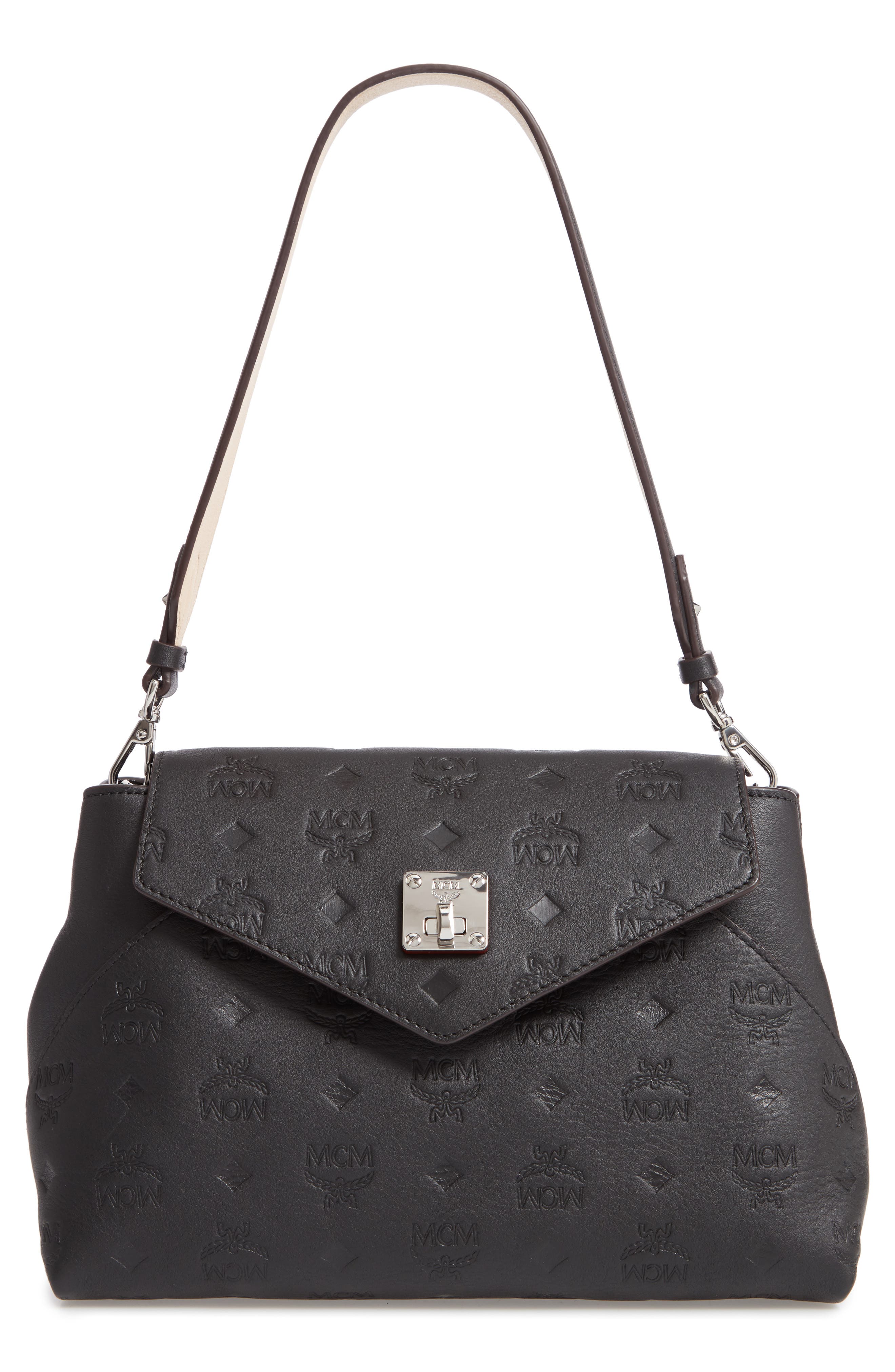 MCM Essentials Monogram Leather Small Crossbody Bag Nordstrom