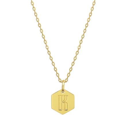 Stella + Ruby Monogram Initial Pendant Necklace