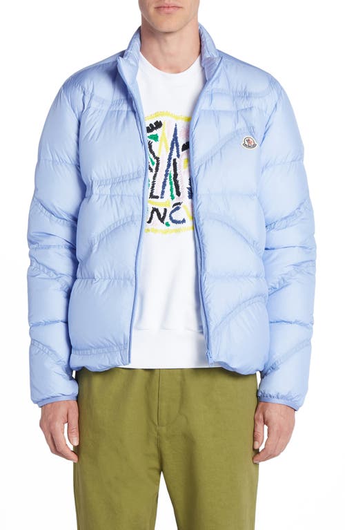 Moncler Tayrona Wavy Quilted Down Jacket Hydrangea at Nordstrom,