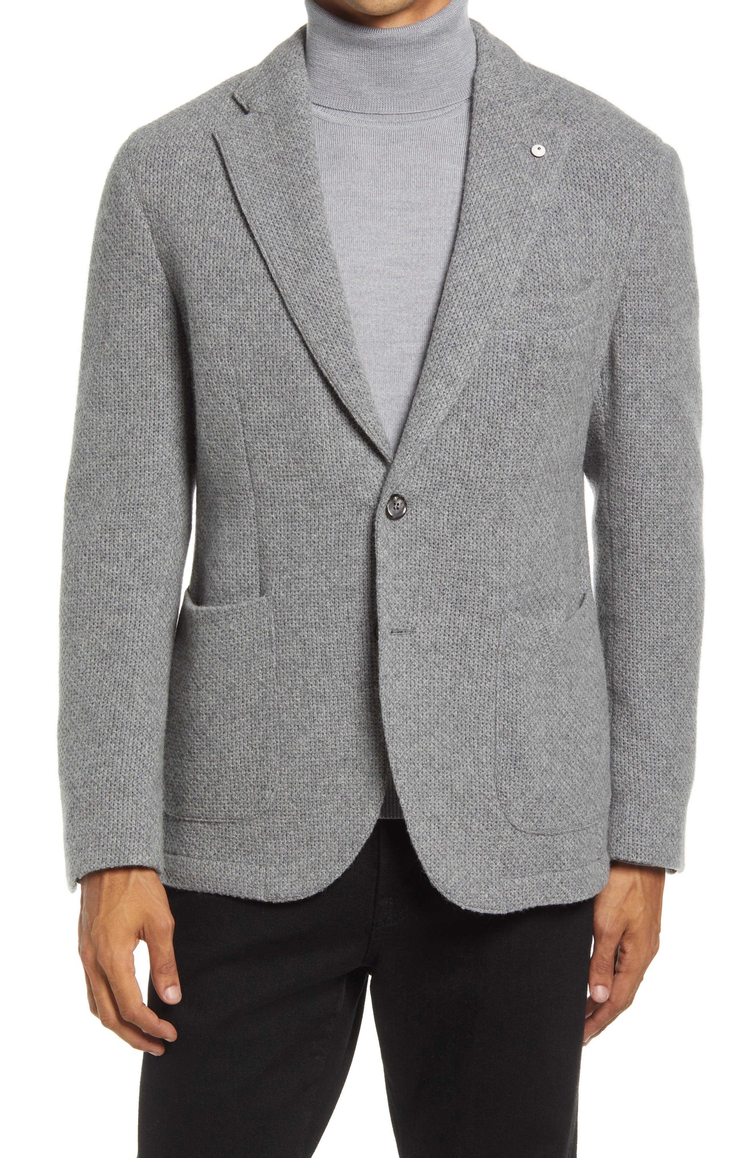 light grey wool blazer