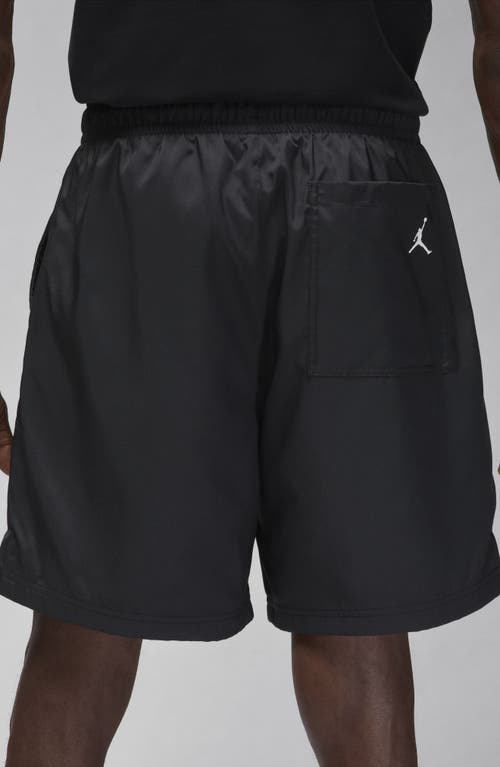 Shop Jordan Essentials Poolside Shorts In Black/white