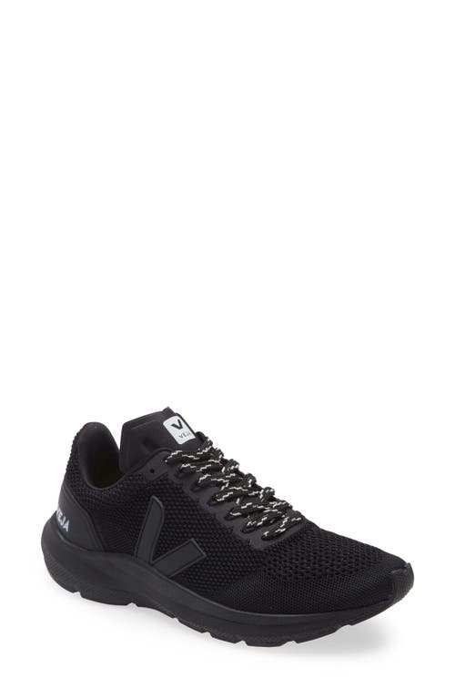 Shop Veja Marlin Running Sneaker In Black/black