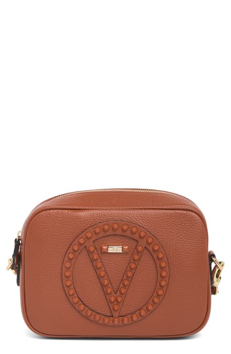 Leather crossbody bag MARIO VALENTINO Brown in Leather - 17978731