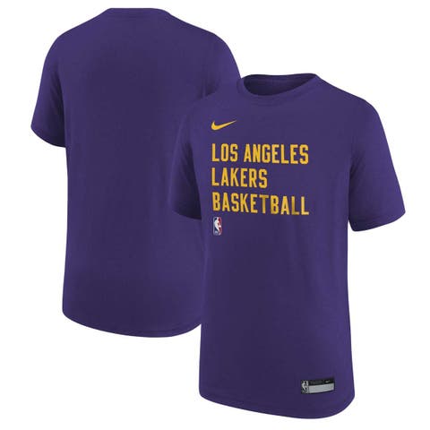 Nike Men's Los Angeles Lakers Block T-Shirt - Purple - L Each