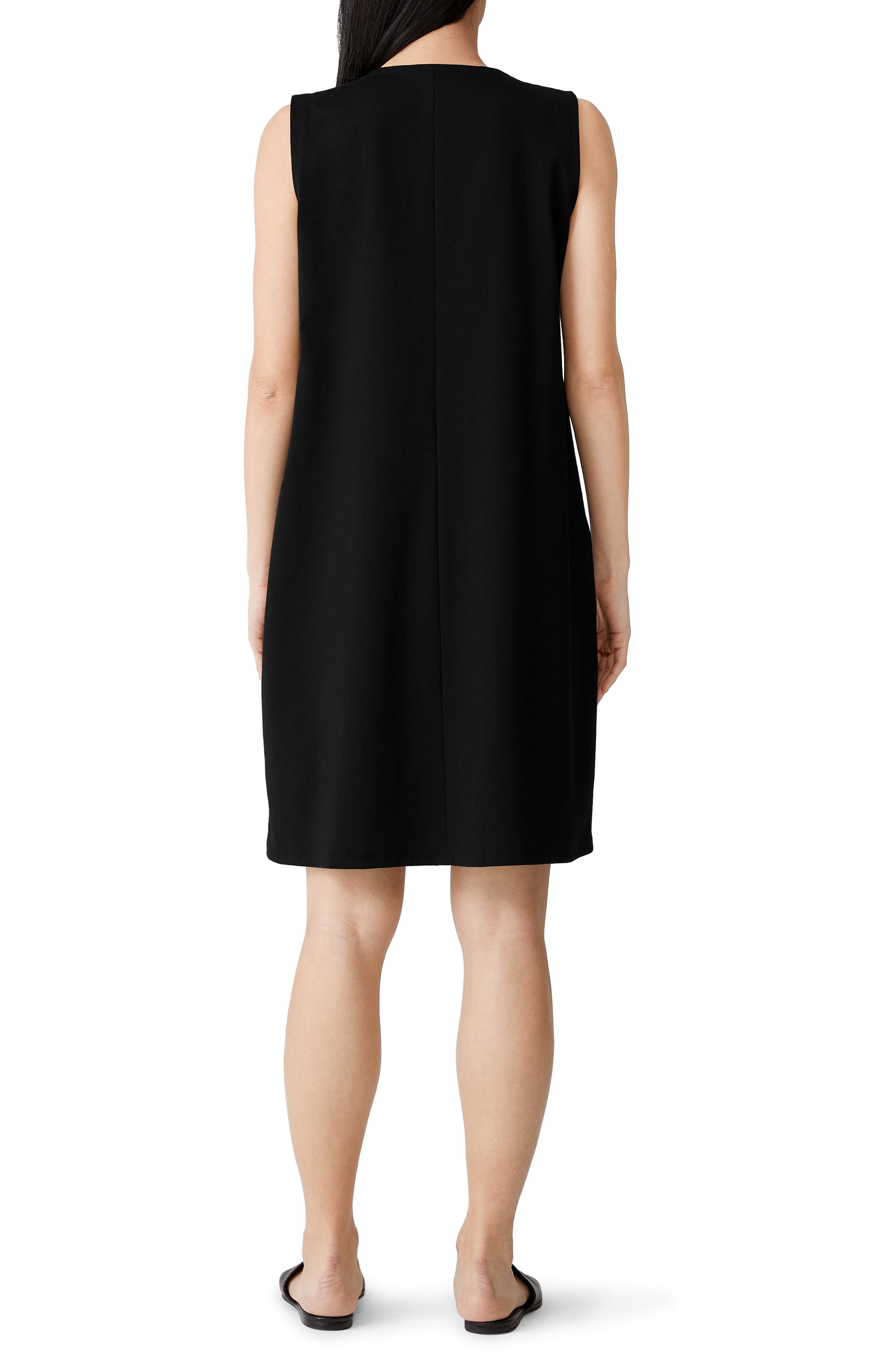 Eileen Fisher Zip Up Sleeveless Shift 