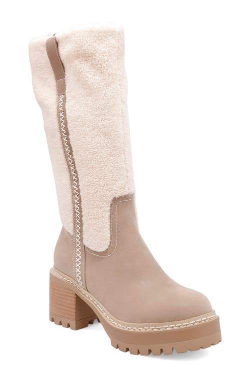 MIA MIA TEIRSON FAUX SHEARLING PLATFORM BOOT 