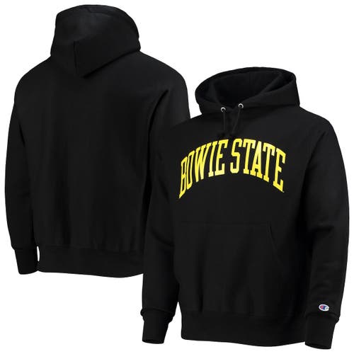 Men's Champion Black Bowie State Bulldogs Tall Arch Pullover Hoodie