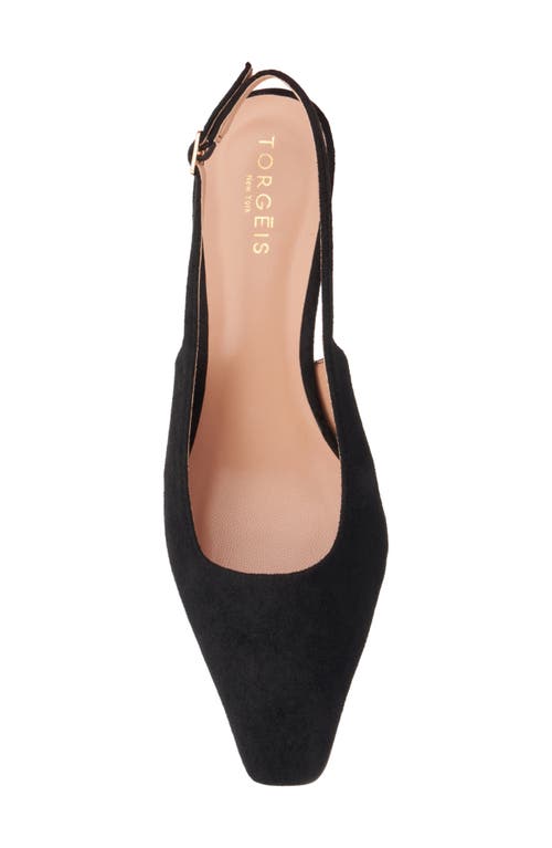Torgeis Slingback Kitten Heel Pump In Black