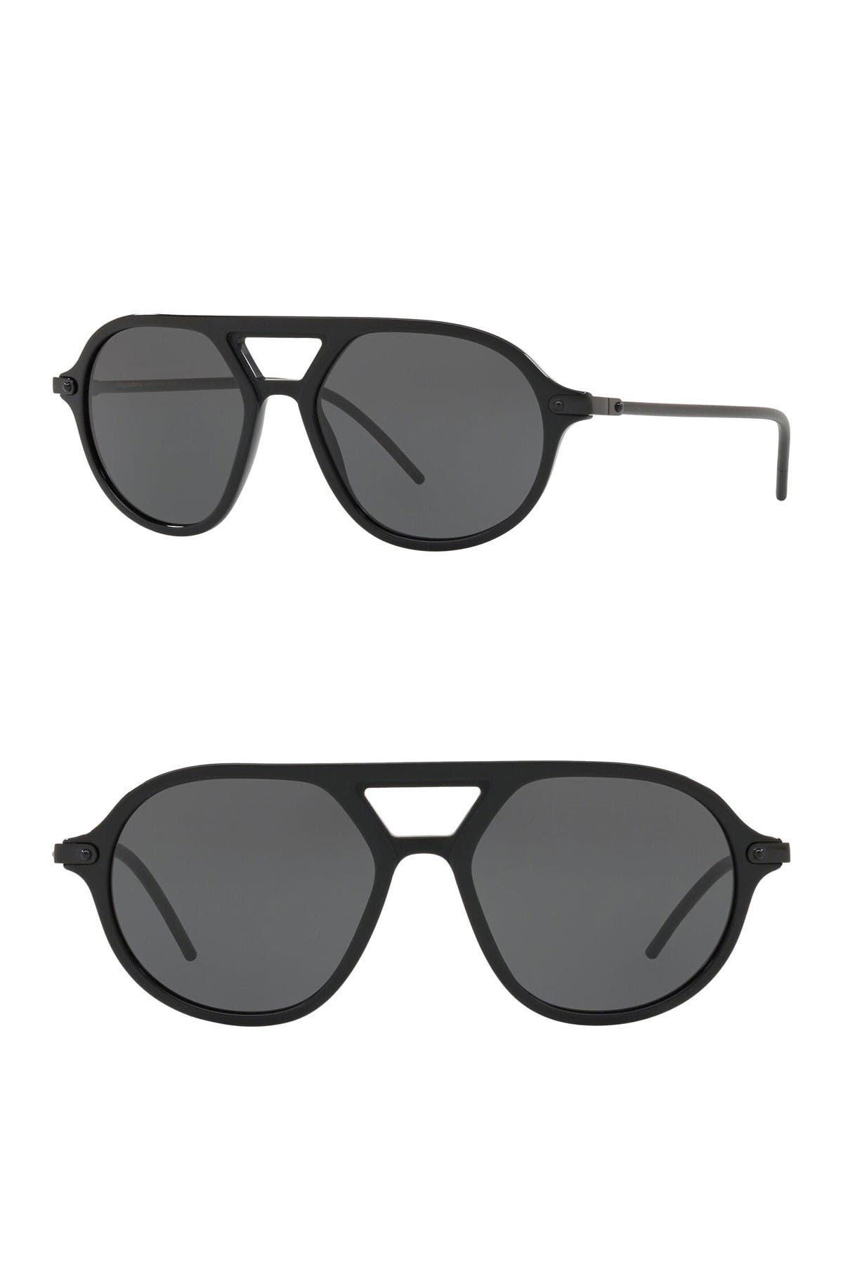 dolce & gabbana 54mm square full rim sunglasses