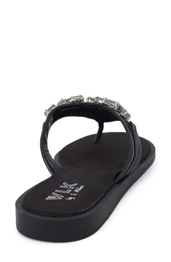Shop Wlk By S. Miller Myles Embellished Sandal In Black