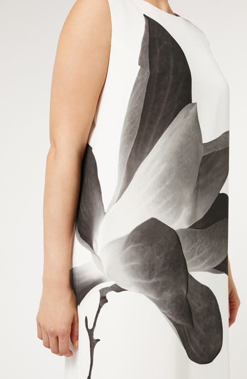 Marina Rinaldi Oggetti Print Shift Dress In White Print