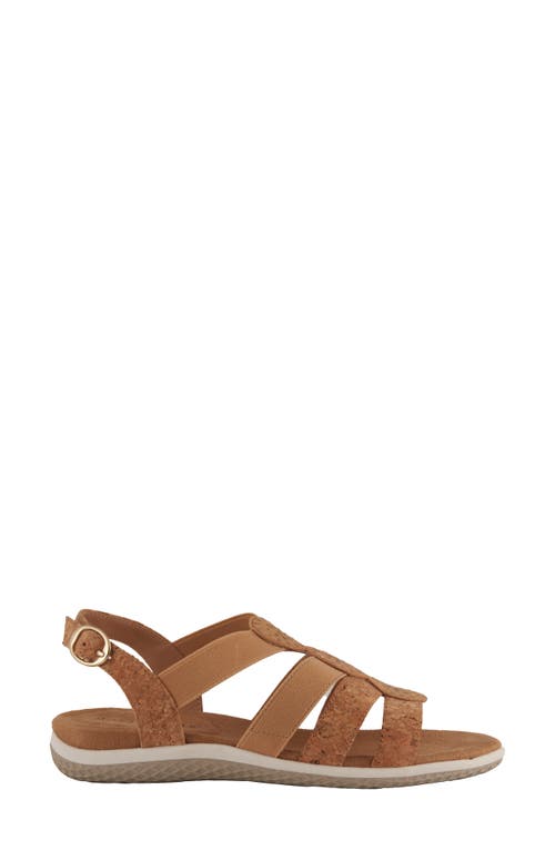 David Tate Quilt Slingback Sandal In Cork