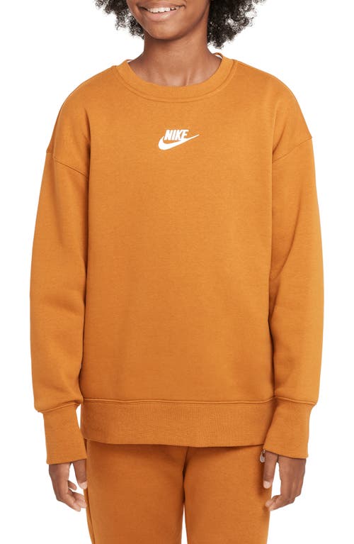 Nike Sportswear Kids' Club Fleece Sweatshirt In Yellow