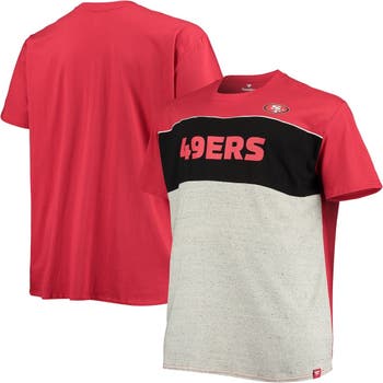 Men's Chicago Cubs Fanatics Branded Royal/Heathered Gray Big & Tall  Colorblock T-Shirt