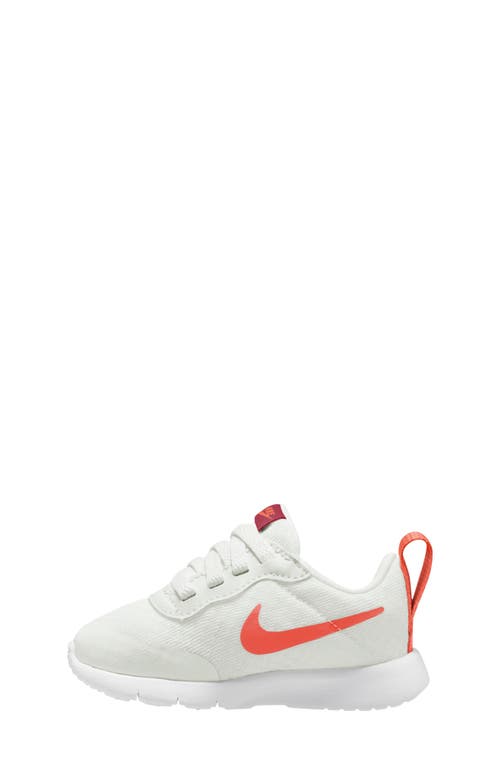 Shop Nike Kids' Tanjun Ez Sneaker In White/orange/red