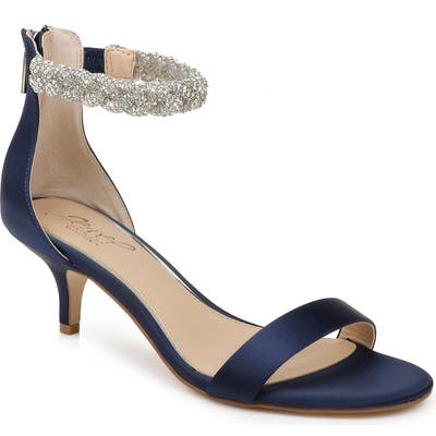 Jewel Badgley Mischka Nepeta Embellished Sandal, Blue