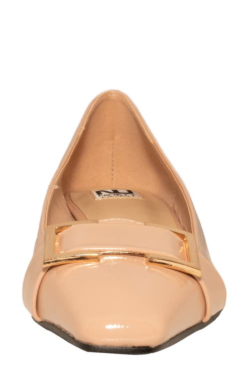 Ninety Union Dove Buckle Flat In Beige