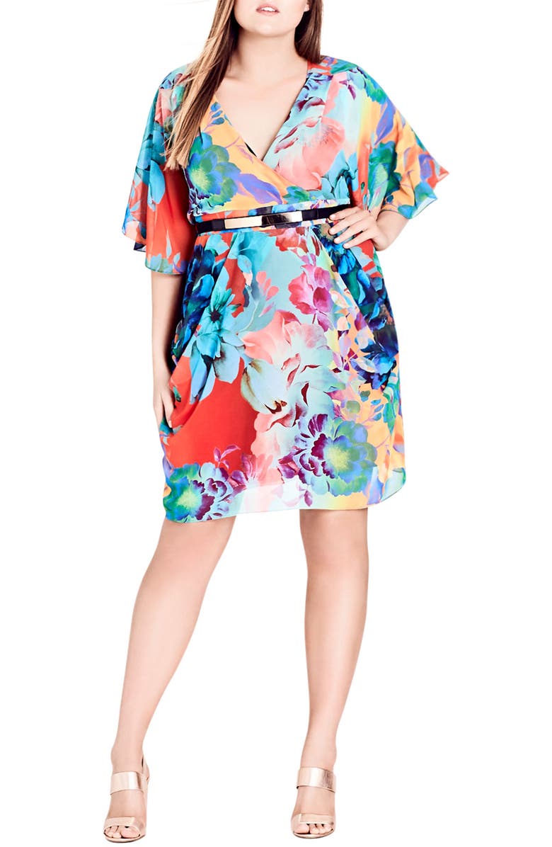 City Chic Summer Wrap Dress (Plus Size) | Nordstrom