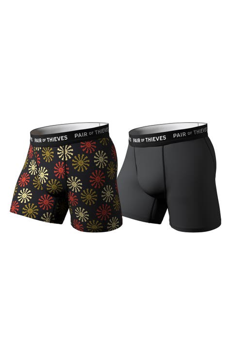 Pair of Thieves SUPERFIT 2-Pack Adult Mens Boxer Briefs (XXL)