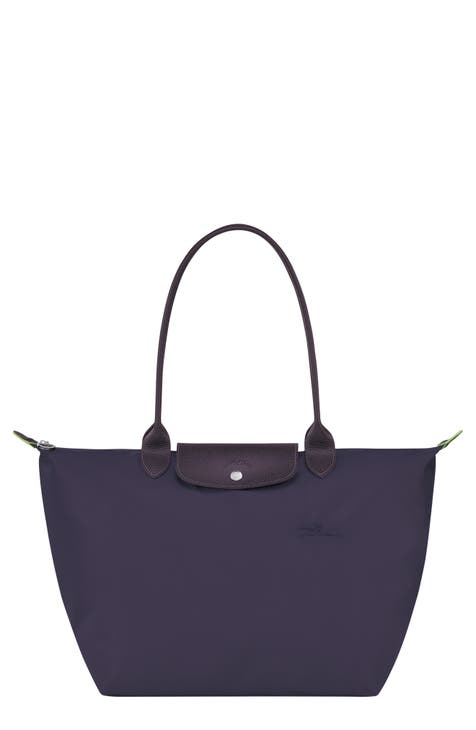 Le Pliage Green Recycled Canvas Large Shoulder Tote