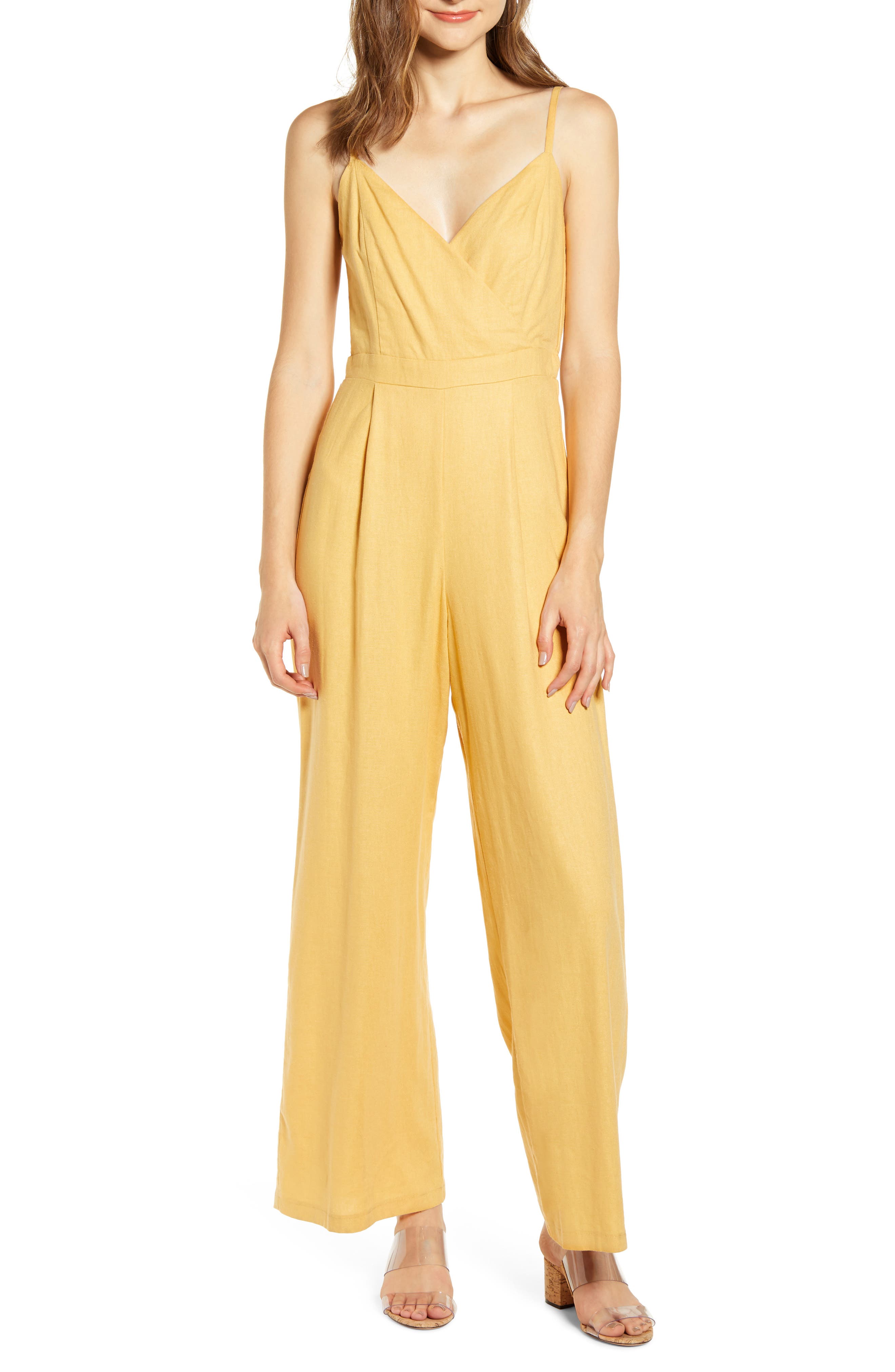 nordstrom yellow jumpsuit