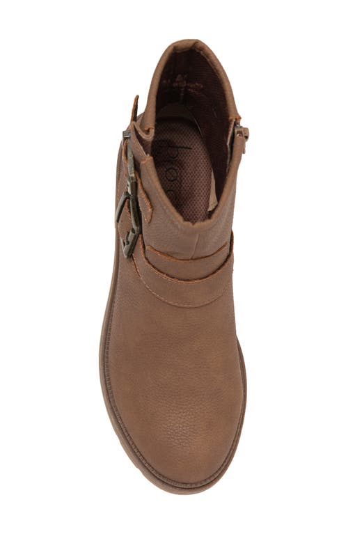 B O C By Børn Monika Platform Moto Bootie In Taupe Nubuck