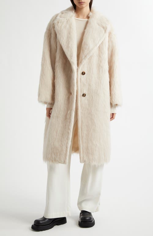 Shop Weekend Max Mara Cantone Alpaca Blend Coat In Ecru