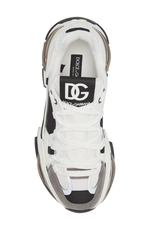 Shop Dolce & Gabbana Dolce&gabbana Airmaster Low Top Sneaker In White/black