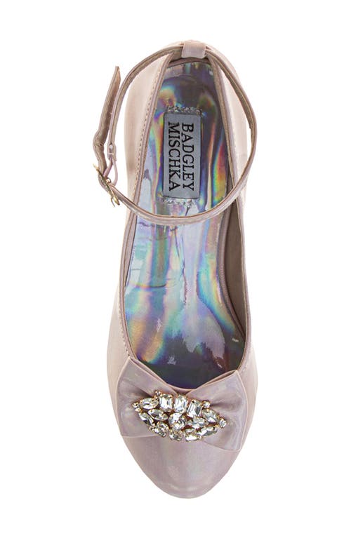 Badgley Mischka Collection Kids' Ankle Strap Pump In Pink