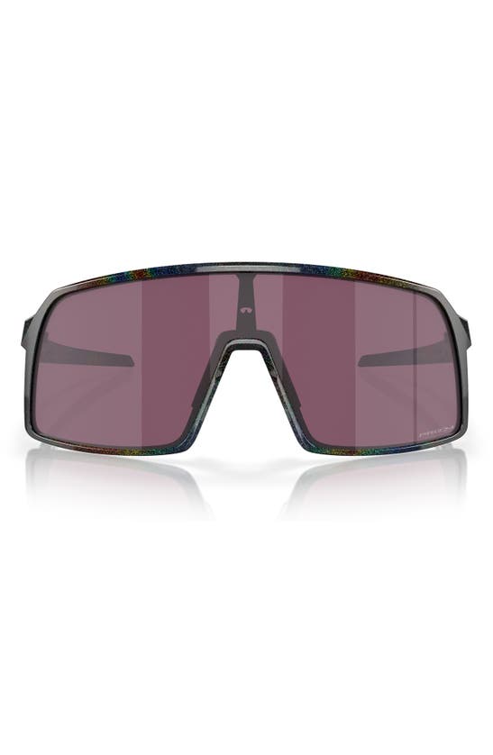 Shop Oakley Sutro 60mm Prizm™ Rectangular Shield Sunglasses In Matte Black