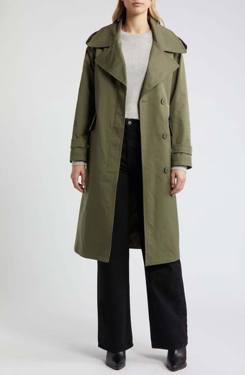 Sam Edelman Belted Trench Coat In Loden