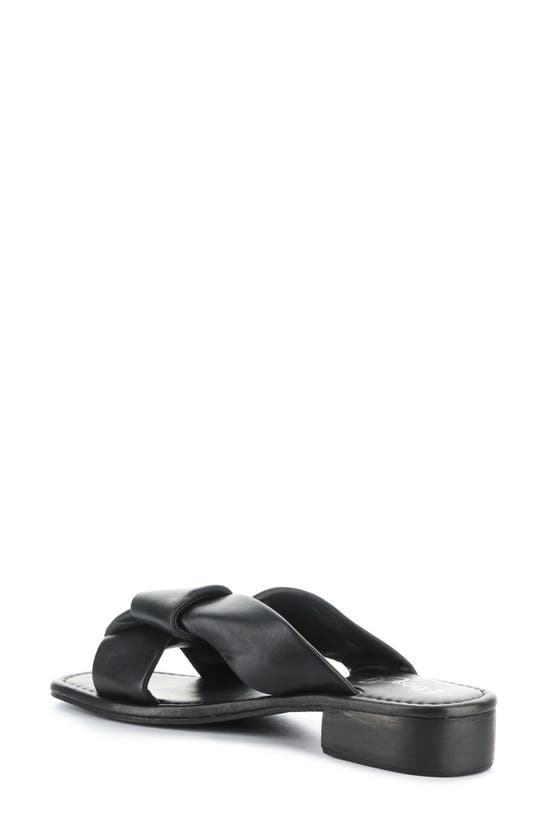 Shop Bos. & Co. Knick Slide Sandal In Black Nappa