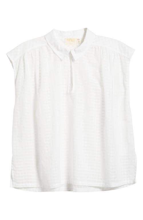 Shop Nation Ltd Jody Check Cotton Top In White