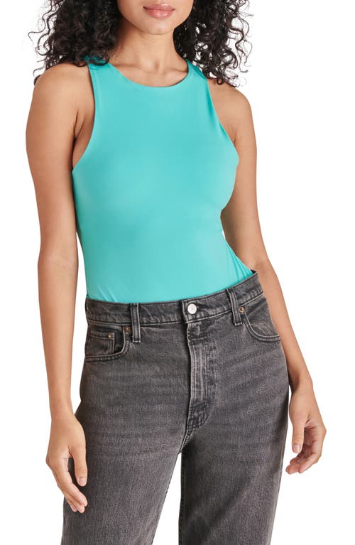 Nico Sleeveless Bodysuit in Pastel Turquoise