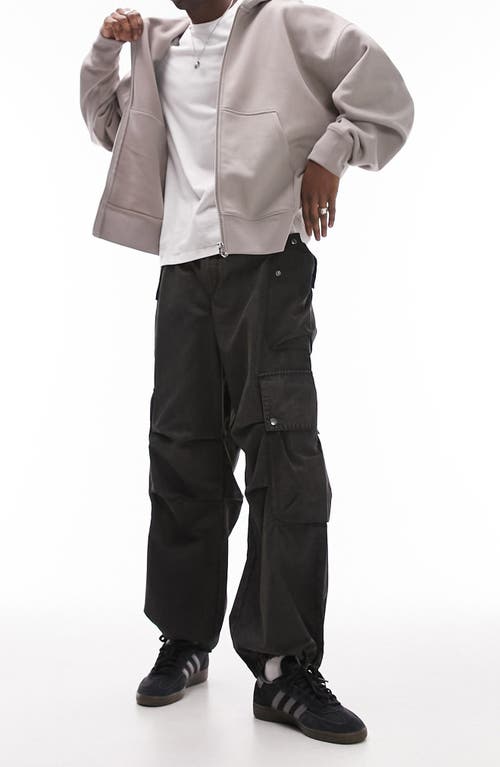 Baggy Cargo Pants in Charcoal