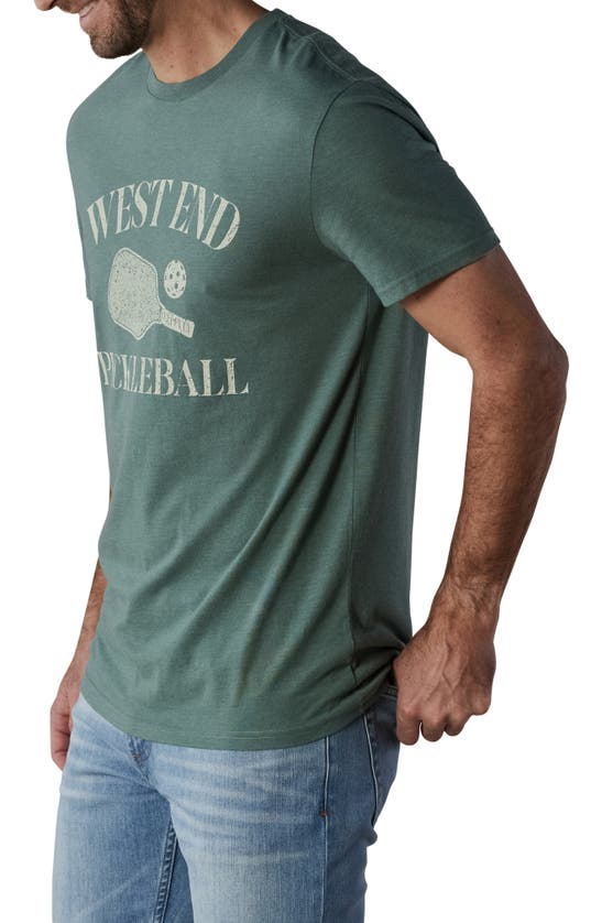 Shop The Normal Brand West End Pickleball Graphic T-shirt In Pine