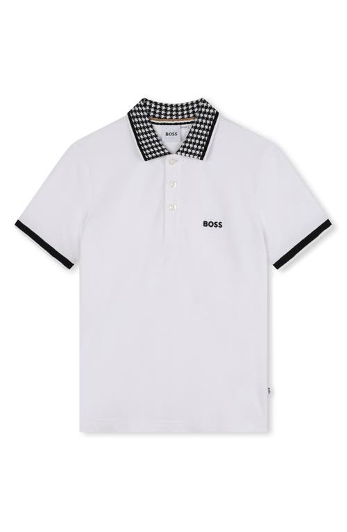 BOSSWEAR BOSS KIDSWEAR KIDS' STRETCH PIQUÉ POLO 