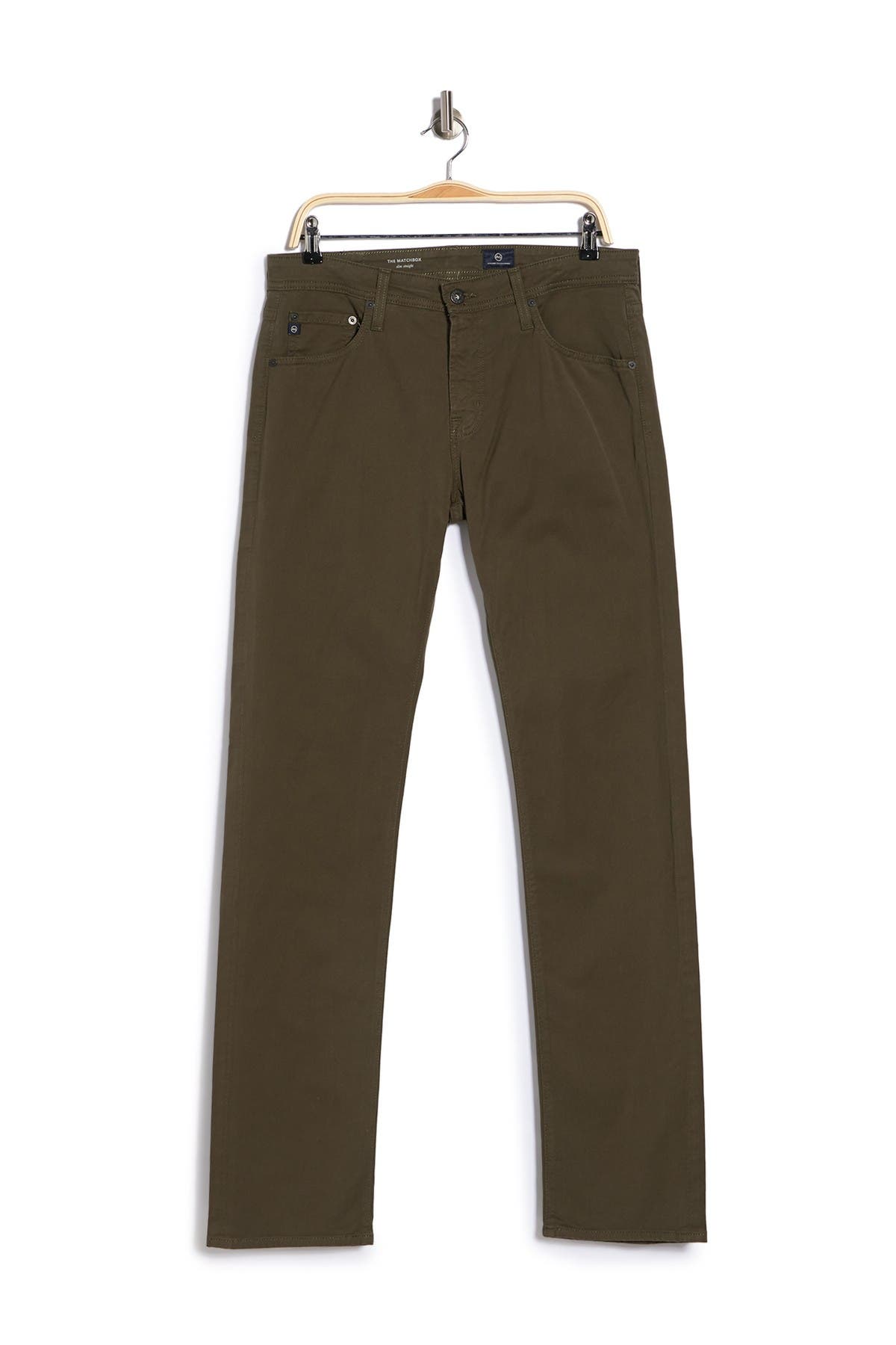 Ag Matchbox Slim Straight Jeans In Open Green56