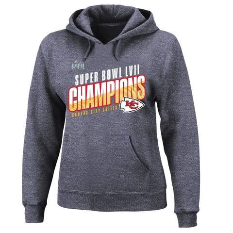 Women's Antigua Heather Gray Philadelphia Eagles Victory Chenille Pullover Sweatshirt Size: Large