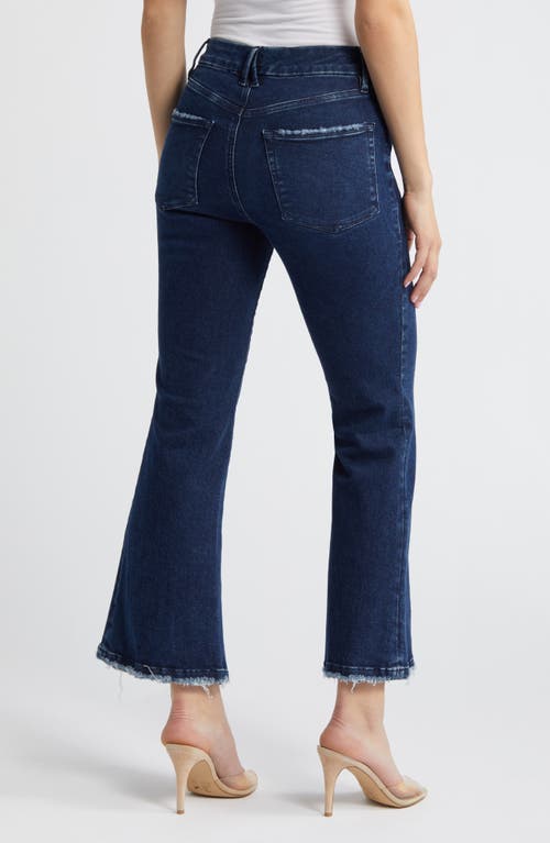 Shop Good American Good Legs Crop Mini Bootcut Jeans In Blue224