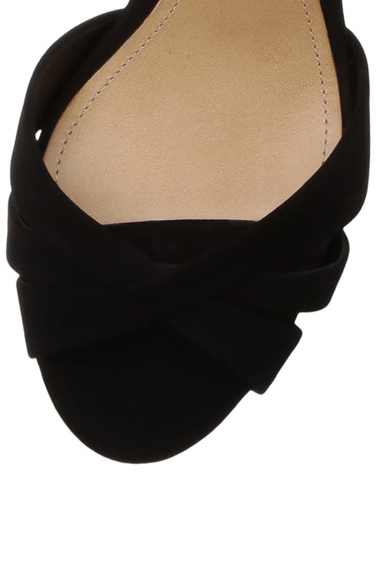 Shop Schutz Keefa Platform Sandal In Black Nubuck Leather