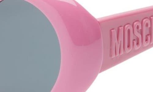 Moschino 57mm Heart Sunglasses In Fuchsia