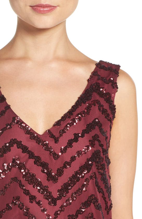 Shop Bb Dakota By Steve Madden Bb Dakota Mayfair Sequin Shift Dress In Bordeaux