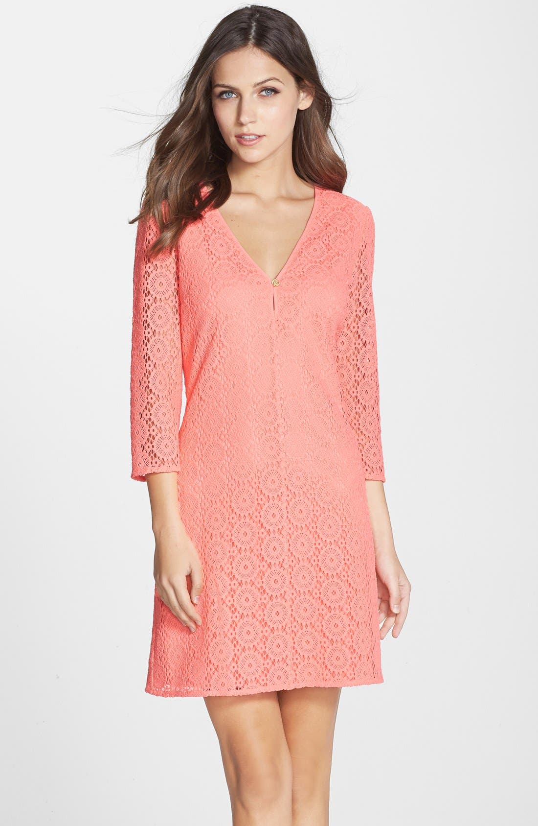 Lilly Pulitzer® 'Lamora' Lace Tunic Dress Nordstrom