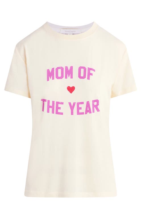 Shop Favorite Daughter Mom Of The Year Graphic T-shirt In Gardenia