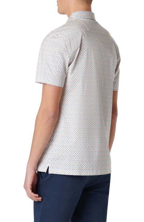 Shop Bugatchi Victor Ooohcotton® Dot Print Polo In Coral