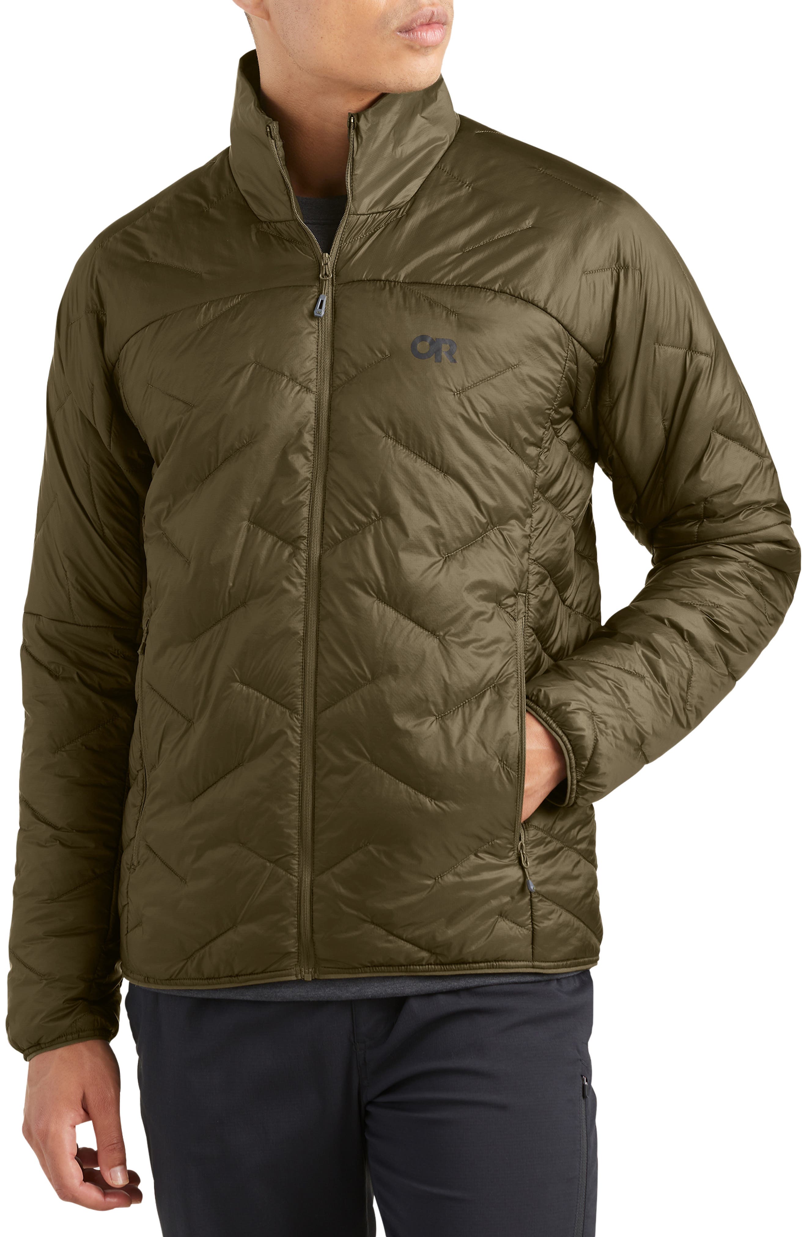 mens outdoor quilted jacket