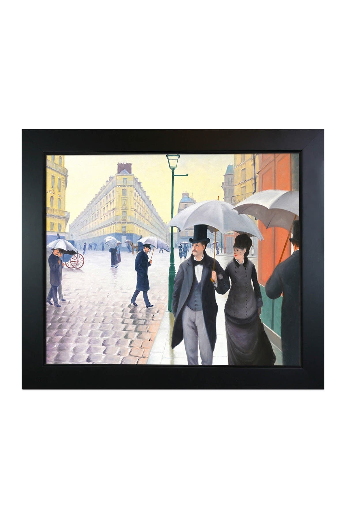 Overstock Art A Paris Street Rainy Day By Gustave Caillebotte Framed Canvas Painting Nordstrom Rack