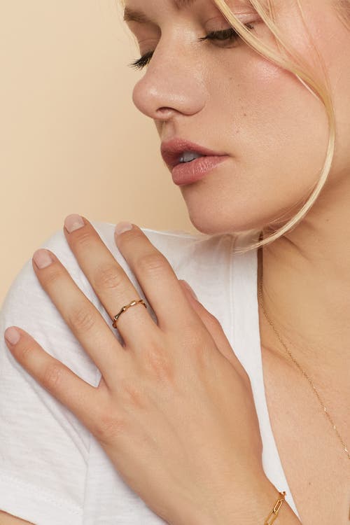 Oradina Women's 14k Rose Solid Gold Amalfi Ring In Rose Gold